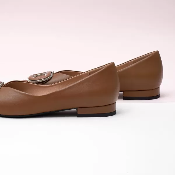 C.Paravano Women’s Flats I Slip on Ballet Flats I Pointed Toe Flats for Women I Two Tone Flats I Leather Flats Shoes Women I Womens Designer Flats