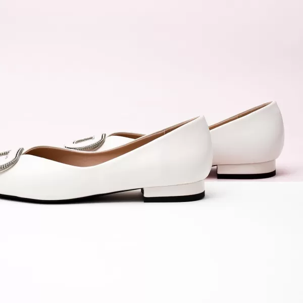 C.Paravano Women’s Flats I Slip on Ballet Flats I Pointed Toe Flats for Women I Two Tone Flats I Leather Flats Shoes Women I Womens Designer Flats