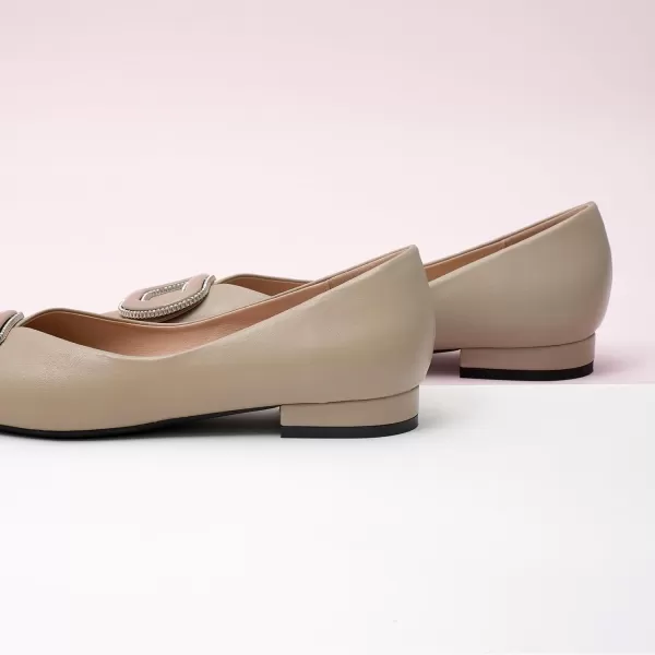 C.Paravano Women’s Flats I Slip on Ballet Flats I Pointed Toe Flats for Women I Two Tone Flats I Leather Flats Shoes Women I Womens Designer Flats