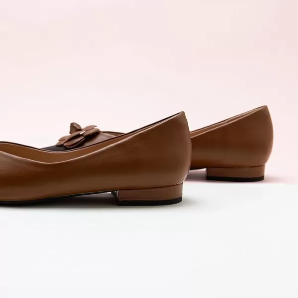 C.Paravano Women’s Flats I Slip on Ballet Flats I Pointed Toe Flats for Women I Two Tone Flats I Leather Flats Shoes Women I Womens Designer Flats