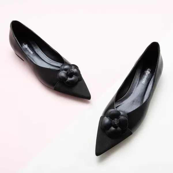 C.Paravano Women’s Flats I Slip on Ballet Flats I Pointed Toe Flats for Women I Two Tone Flats I Leather Flats Shoes Women I Womens Designer Flats