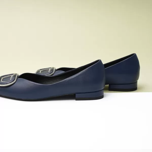 C.Paravano Women’s Flats I Slip on Ballet Flats I Pointed Toe Flats for Women I Two Tone Flats I Leather Flats Shoes Women I Womens Designer Flats