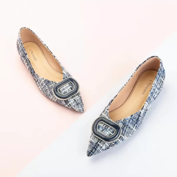 C.Paravano Women’s Flats I Slip on Ballet Flats I Pointed Toe Flats for Women I Two Tone Flats I Leather Flats Shoes Women I Womens Designer Flats