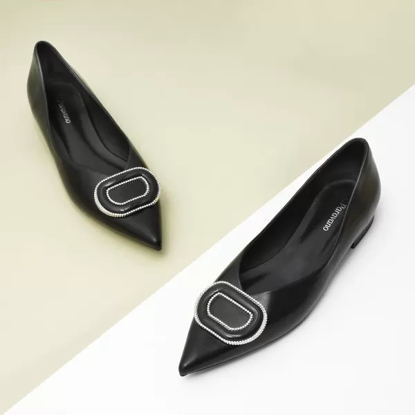 C.Paravano Women’s Flats I Slip on Ballet Flats I Pointed Toe Flats for Women I Two Tone Flats I Leather Flats Shoes Women I Womens Designer Flats