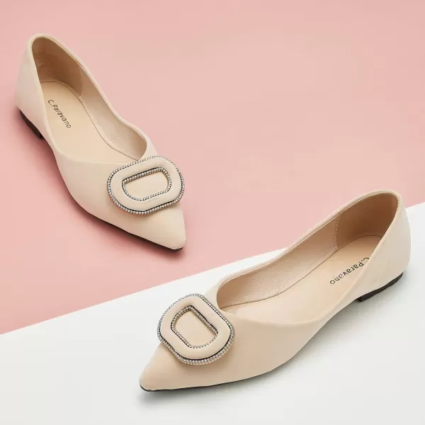C.Paravano Women’s Flats I Slip on Ballet Flats I Pointed Toe Flats for Women I Two Tone Flats I Leather Flats Shoes Women I Womens Designer Flats