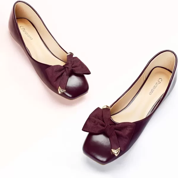 C.Paravano Women's Flats | Square Toe Flats for Women | Flat Shoes | Womens Ballet Flats | Slip On Dress Flats