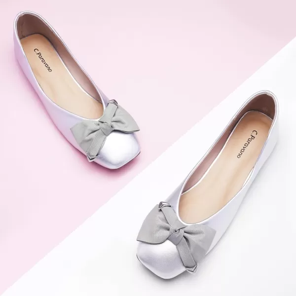 C.Paravano Women's Flats | Square Toe Flats for Women | Flat Shoes | Womens Ballet Flats | Slip On Dress Flats