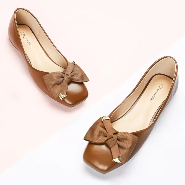C.Paravano Women's Flats | Square Toe Flats for Women | Flat Shoes | Womens Ballet Flats | Slip On Dress Flats