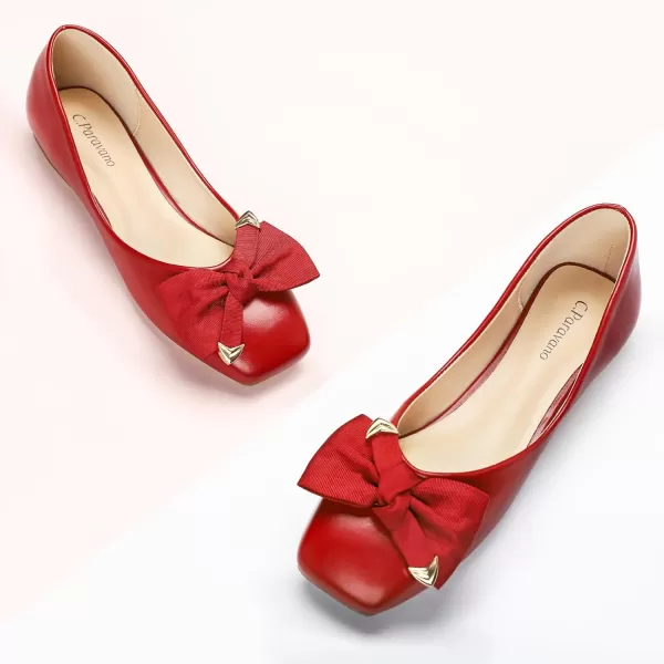 C.Paravano Women's Flats | Square Toe Flats for Women | Flat Shoes | Womens Ballet Flats | Slip On Dress Flats