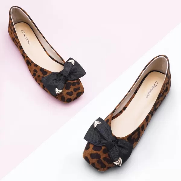 C.Paravano Women's Flats | Square Toe Flats for Women | Flat Shoes | Womens Ballet Flats | Slip On Dress Flats