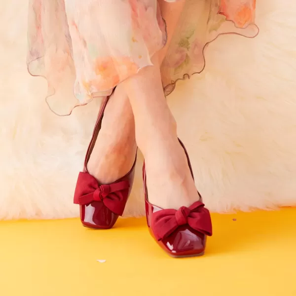 C.Paravano Women's Flats | Square Toe Shoes for Women | Leather Flat Shoes for Women | Slip On Ballet Flats