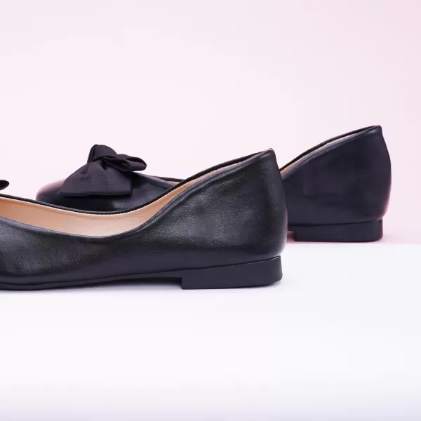 C.Paravano Women's Flats | Square Toe Shoes for Women | Leather Flat Shoes for Women | Slip On Ballet Flats