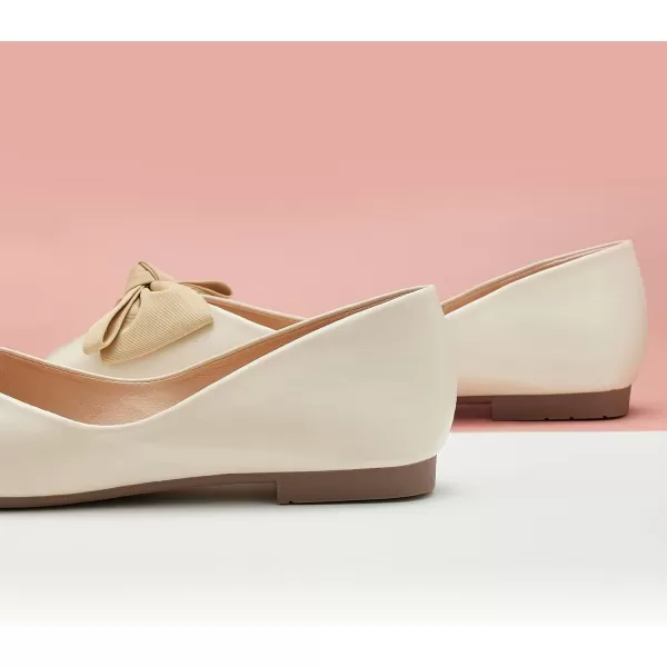 C.Paravano Women's Flats | Square Toe Shoes for Women | Leather Flat Shoes for Women | Slip On Ballet Flats