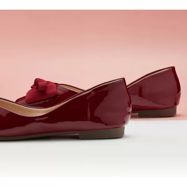 C.Paravano Women's Flats | Square Toe Shoes for Women | Leather Flat Shoes for Women | Slip On Ballet Flats