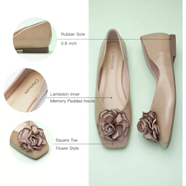 C.Paravano Women's Flats | Square Toe Shoes for Women | Womens Flat Shoes | Flat Shoes Women