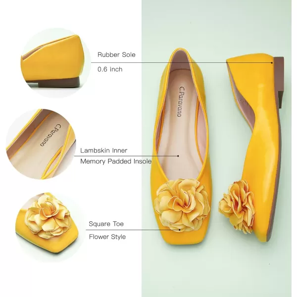 C.Paravano Women's Flats | Square Toe Shoes for Women | Womens Flat Shoes | Flat Shoes Women