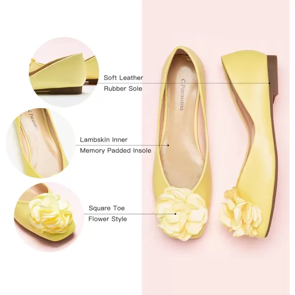 C.Paravano Women's Flats | Square Toe Shoes for Women | Womens Flat Shoes | Flat Shoes Women