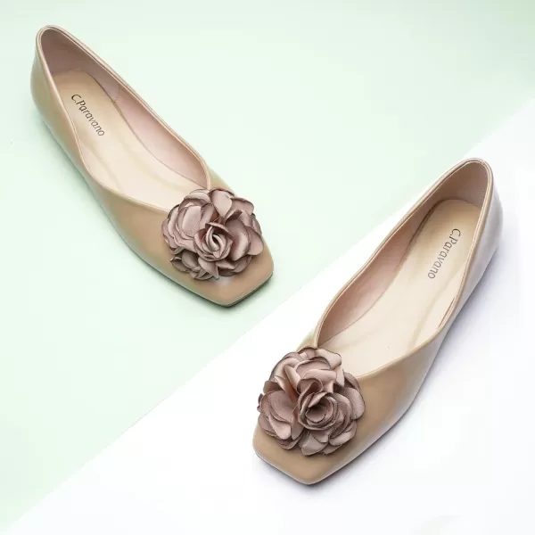C.Paravano Women's Flats | Square Toe Shoes for Women | Womens Flat Shoes | Flat Shoes Women