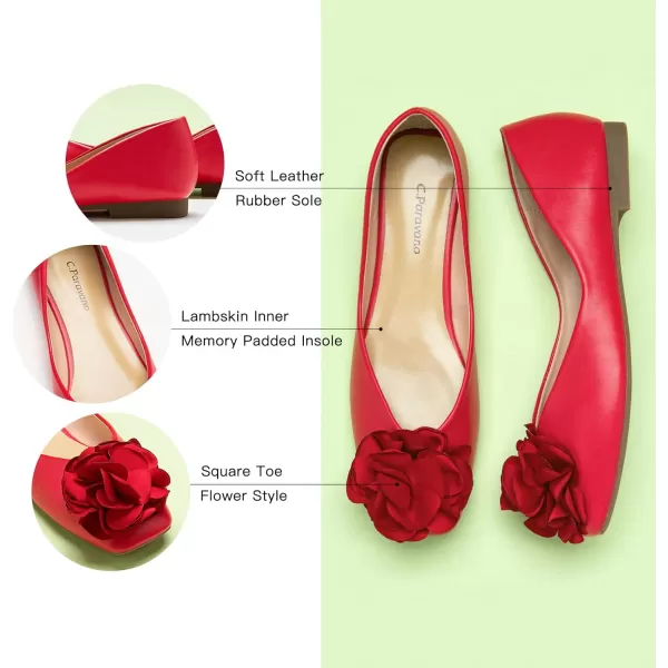 C.Paravano Women's Flats | Square Toe Shoes for Women | Womens Flat Shoes | Flat Shoes Women