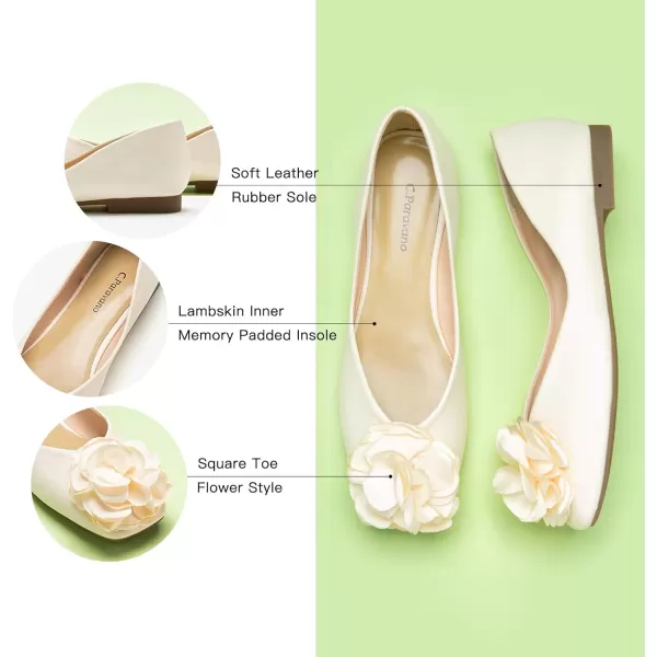 C.Paravano Women's Flats | Square Toe Shoes for Women | Womens Flat Shoes | Flat Shoes Women