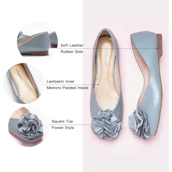 C.Paravano Women's Flats | Square Toe Shoes for Women | Womens Flat Shoes | Flat Shoes Women