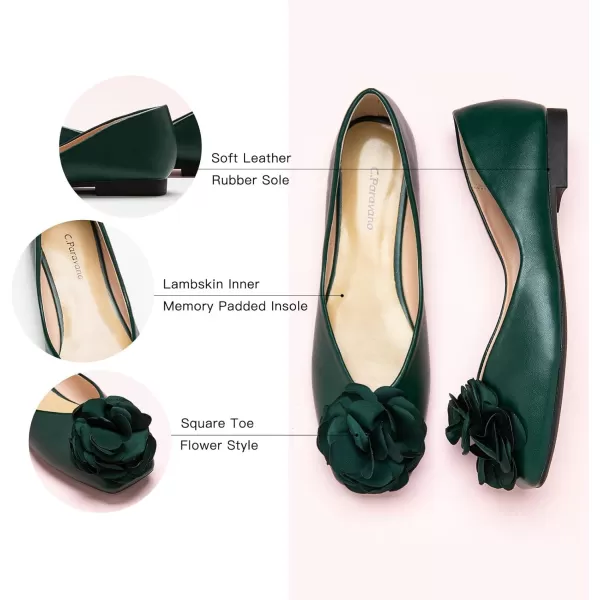 C.Paravano Women's Flats | Square Toe Shoes for Women | Womens Flat Shoes | Flat Shoes Women