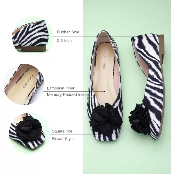 C.Paravano Women's Flats | Square Toe Shoes for Women | Womens Flat Shoes | Flat Shoes Women