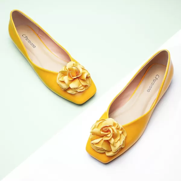 C.Paravano Women's Flats | Square Toe Shoes for Women | Womens Flat Shoes | Flat Shoes Women