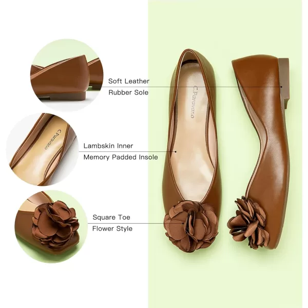 C.Paravano Women's Flats | Square Toe Shoes for Women | Womens Flat Shoes | Flat Shoes Women