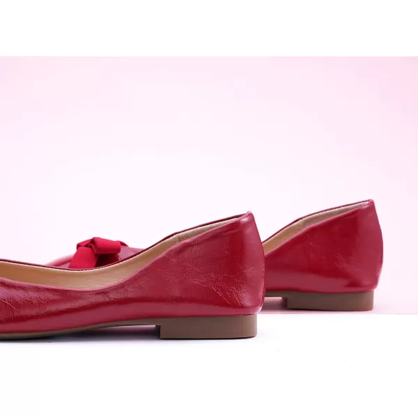 C.Paravano Women's Flats | Womens Ballet Flats | Square Toe Flats for Women | Patent Leather Slip On Flats