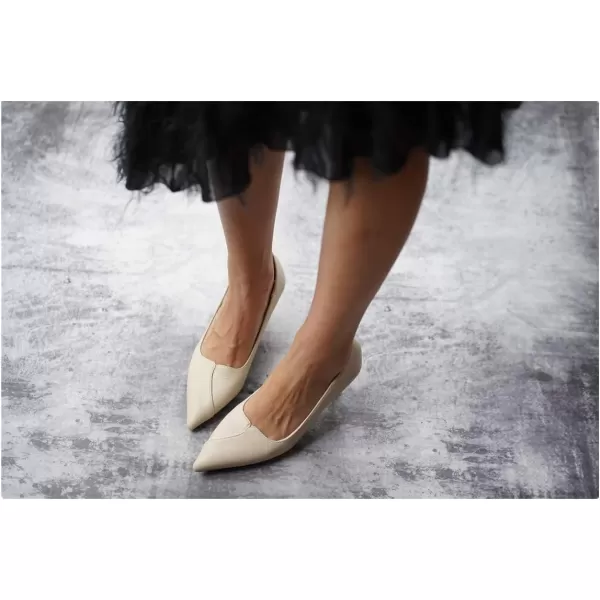 C.Paravano Women's Pump | Kitten Heel Daily Pumps | Closed Toe Low Heel | Comfortable Low Stiletto Heel Pumps