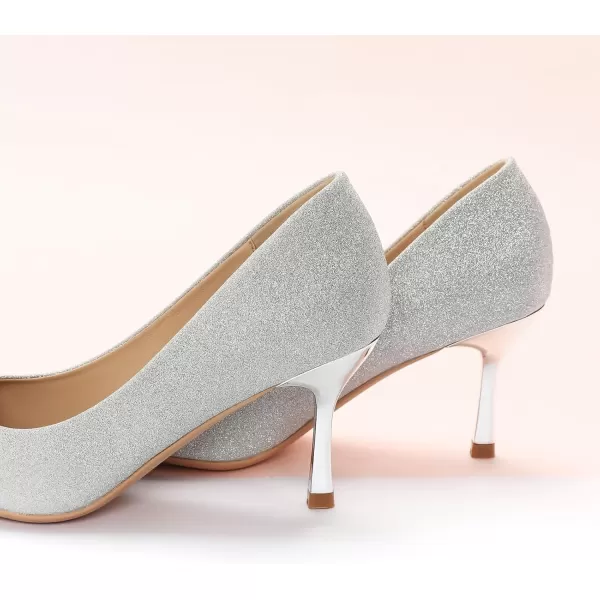 C.Paravano Women's Pump | Kitten Heel Daily Pumps | Closed Toe Low Heel | Comfortable Low Stiletto Heel Pumps