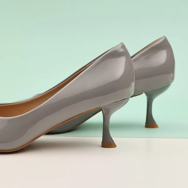 C.Paravano Women's Pump | Kitten Heel Daily Pumps | Closed Toe Low Heel | Comfortable Low Stiletto Heel Pumps