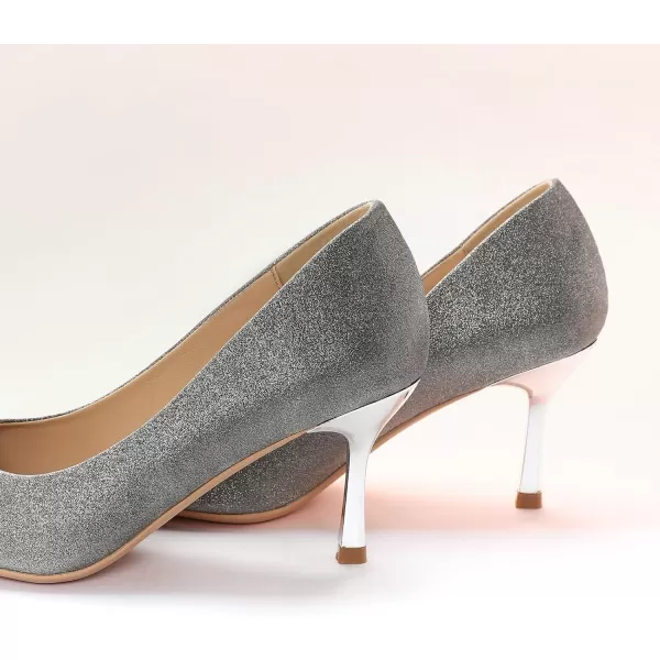 C.Paravano Women's Pump | Kitten Heel Daily Pumps | Closed Toe Low Heel | Comfortable Low Stiletto Heel Pumps