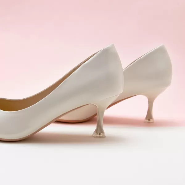 C.Paravano Women's Pumps I Pointed Toe Stiletto Pumps I Kitten Low Heel Daily Pumps I Closed Toe Slip On Comfortable Heels