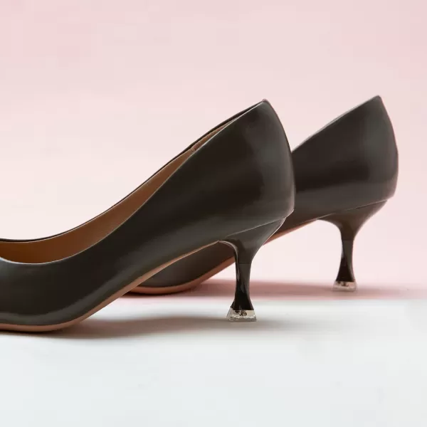 C.Paravano Women's Pumps I Pointed Toe Stiletto Pumps I Kitten Low Heel Daily Pumps I Closed Toe Slip On Comfortable Heels