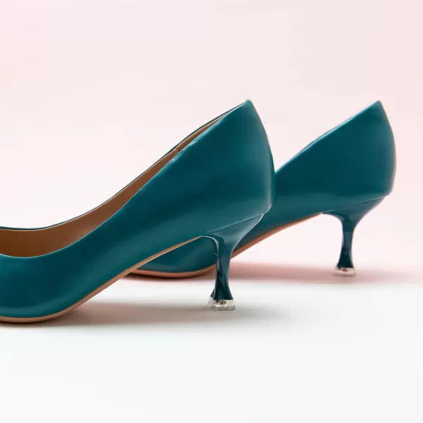 C.Paravano Women's Pumps I Pointed Toe Stiletto Pumps I Kitten Low Heel Daily Pumps I Closed Toe Slip On Comfortable Heels