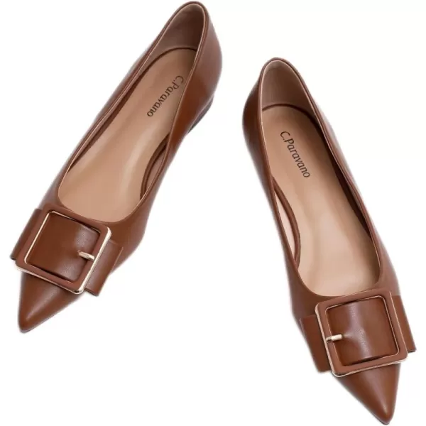 C.Paravano Flat Shoes | Leather Flats for Women | Pointed Toe Flats | Women Flat Shoes | Ballet for Women Shoes | Work Flats for Women