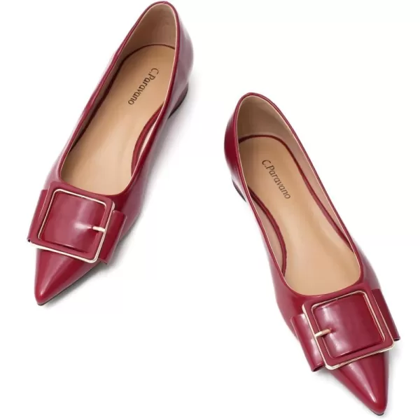 C.Paravano Flat Shoes | Leather Flats for Women | Pointed Toe Flats | Women Flat Shoes | Ballet for Women Shoes | Work Flats for Women