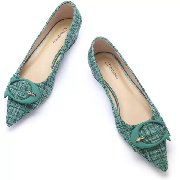 C.Paravano Flat Shoes for Women | Ballet Shoes | Pointed Toe Flats | Leather Flats for Women | Comfortable Slip on Women's Flats | Work Flats for Women