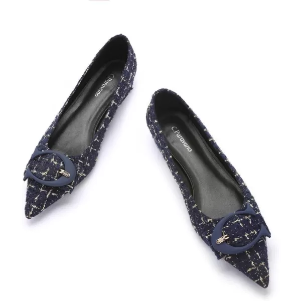 C.Paravano Flat Shoes for Women | Ballet Shoes | Pointed Toe Flats | Leather Flats for Women | Comfortable Slip on Women's Flats | Work Flats for Women