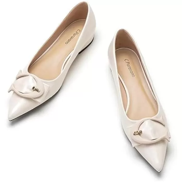 C.Paravano Flat Shoes for Women | Ballet Shoes | Pointed Toe Flats | Leather Flats for Women | Comfortable Slip on Women's Flats | Work Flats for Women