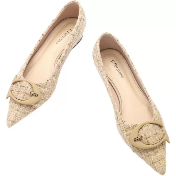 C.Paravano Flat Shoes for Women | Ballet Shoes | Pointed Toe Flats | Leather Flats for Women | Comfortable Slip on Women's Flats | Work Flats for Women