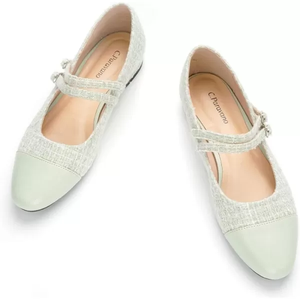 C.Paravano Mary Jane Shoes for Women | Women's Flats | Round Toe Mary Jane Flats | Dress Flats Shoes | Women Slip On Ballet Flats