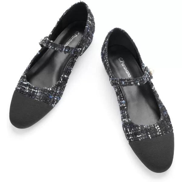 C.Paravano Mary Jane Shoes for Women | Women's Flats | Round Toe Mary Jane Flats | Dress Flats Shoes | Women Slip On Ballet Flats