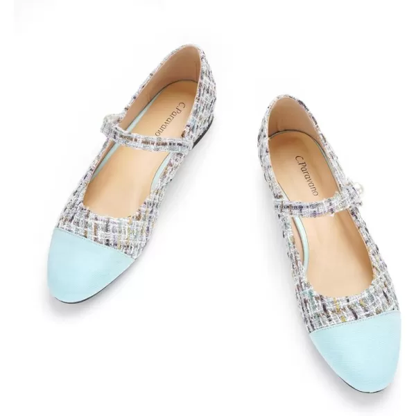 C.Paravano Mary Jane Shoes for Women | Women's Flats | Round Toe Mary Jane Flats | Dress Flats Shoes | Women Slip On Ballet Flats