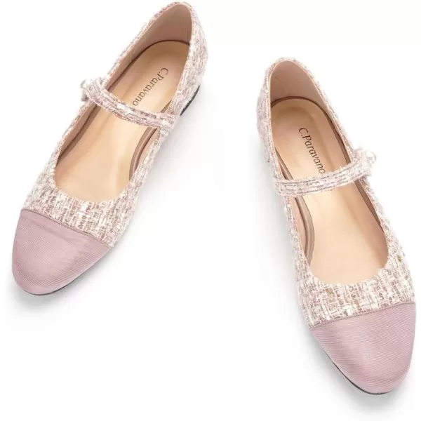 C.Paravano Mary Jane Shoes for Women | Women's Flats | Round Toe Mary Jane Flats | Dress Flats Shoes | Women Slip On Ballet Flats