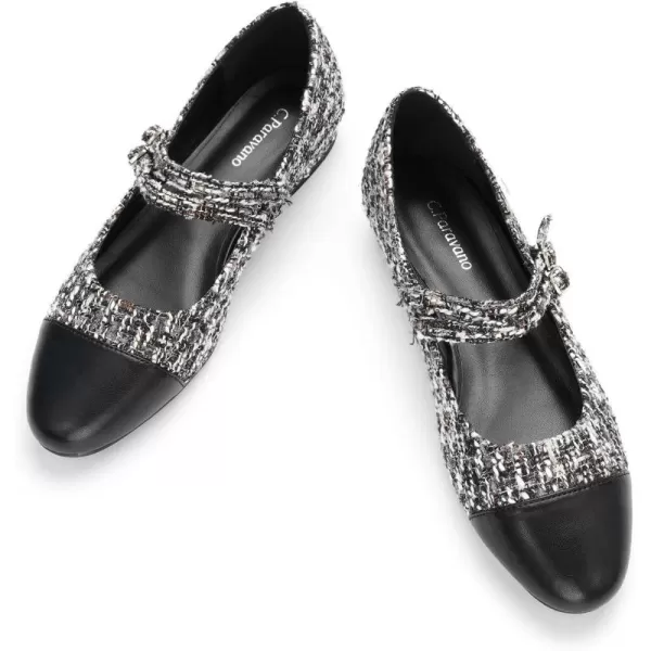 C.Paravano Mary Jane Shoes for Women | Women's Flats | Round Toe Mary Jane Flats | Dress Flats Shoes | Women Slip On Ballet Flats