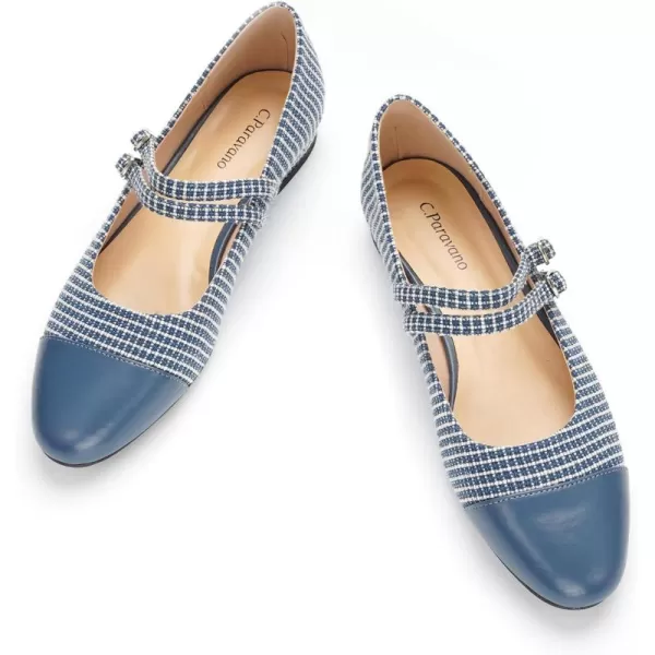 C.Paravano Mary Jane Shoes for Women | Women's Flats | Round Toe Mary Jane Flats | Dress Flats Shoes | Women Slip On Ballet Flats