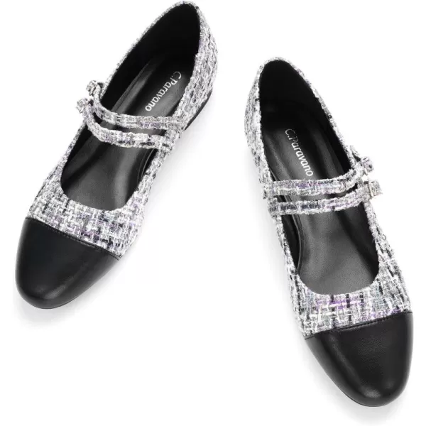 C.Paravano Mary Jane Shoes for Women | Women's Flats | Round Toe Mary Jane Flats | Dress Flats Shoes | Women Slip On Ballet Flats